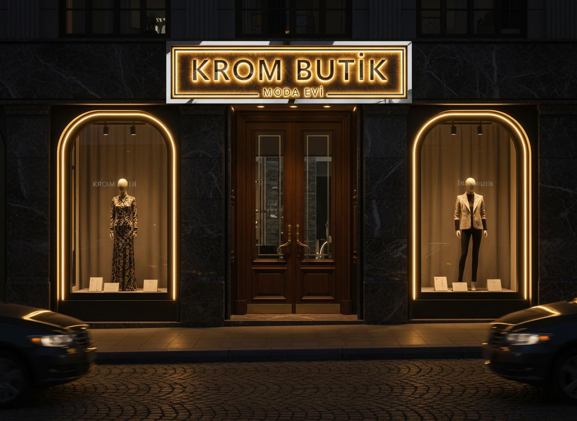 Krom kutu harf tabela örneği